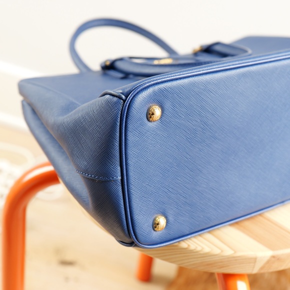 🔵 Large PRADA Galleria Saffiano Bluette - Picture 10 of 12